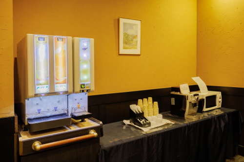 ウェルカムドリンクコーナー