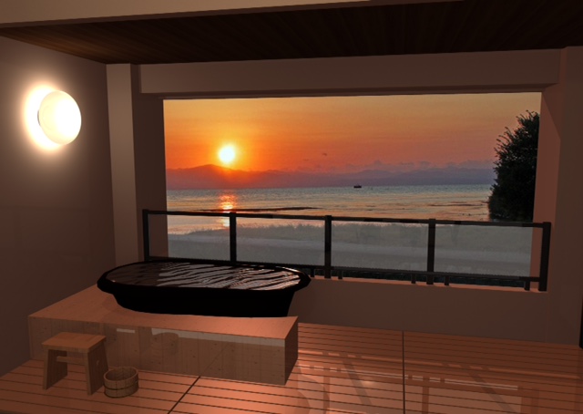 客室露天風呂（一例）