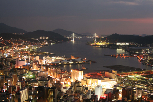 客室からの夜景